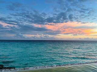 Sunset - Riviera Maya beach - Playa del Carmen Mexico