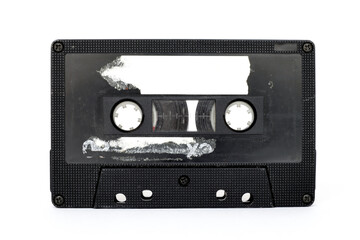 Obraz premium Vintage Cassette tape isolated on a white background