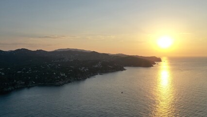 survol de Lloret de mar en catalogne sur la costa brava
