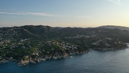 survol de Lloret de mar en catalogne sur la costa brava