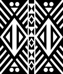 Zimbabwe pattern motif sign illustration - obrazy, fototapety, plakaty