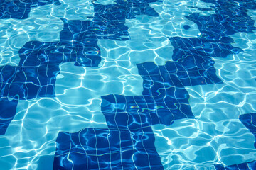 Waves on the swimming pool