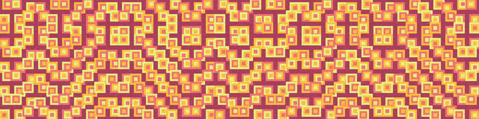 Abstract Geometric Pattern generative computational art illustration