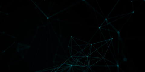 Abstract beautiful geometric background. Abstract plexus futuristic, polygonal space with a dark background. Plexus fantasy. Abstract technology