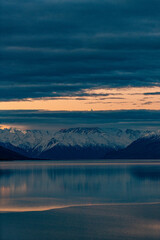Mountain lake in New Zealand