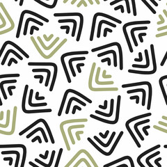 Seamless patterns. Abstract geometric style. Vector illustration for textile and packaging
