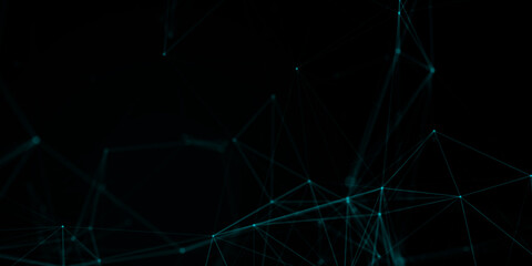 Abstract beautiful geometric background. Abstract plexus futuristic, polygonal space with a dark background. Plexus fantasy. Abstract technology