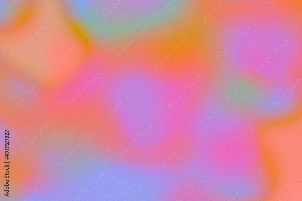 Sticker grainy gradient abstract background, retro soft textures