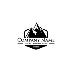 Mountain logo sign design