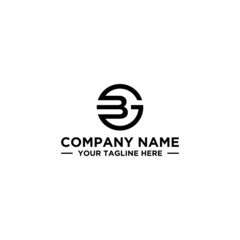 BG creative initial logo design