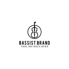 Fototapeta premium BB initial bassist logo design