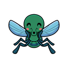 Cute little house fly cartoon
