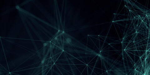 Abstract beautiful geometric background. Abstract plexus futuristic, polygonal space with a dark background. Plexus fantasy. Abstract technology