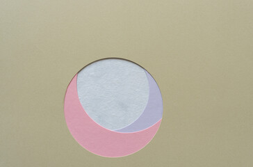 paper with circle holes (beige)