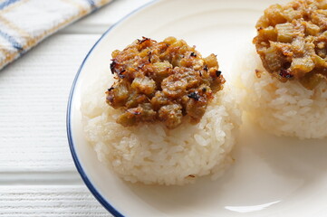 ふき味噌の焼きおにぎり