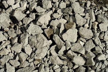 砕いたコンクリート