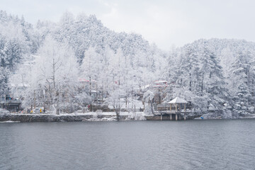 Winter snow scene in Lushan 5A Scenic Area, Jiujiang City, Jiangxi Province