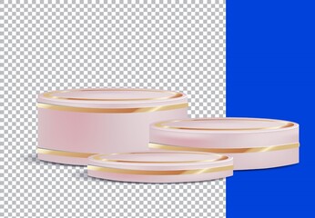 3d set podium vector design