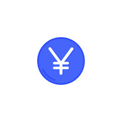 Obraz premium Chinese yuan icon. Chinese yuan sign. Money symbol. Money icon concept. Flat icon. Vector illustration.