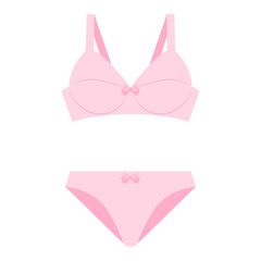 下着の上下セットのイラスト