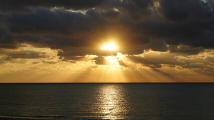 sunrise over the sea