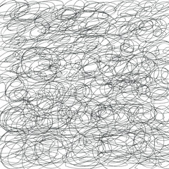 Freehand Black Lines Texture On White Background