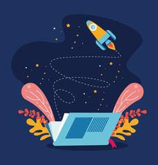 World book day - Read imagination rocket © ¡Ey Bro!