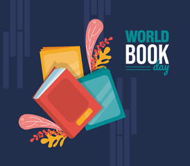 World book day - concept illustration banner
