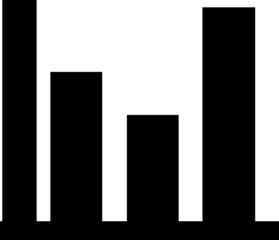  bar chart icon or logo isolated sign symbol vector illustration - high quality black style vector icons.eps