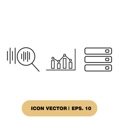 Data analysis icons  symbol vector elements for infographic web