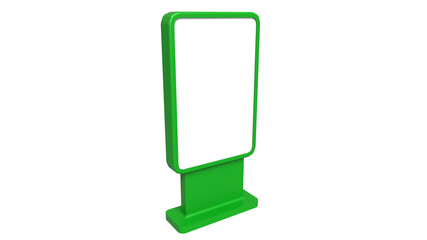 city green design mockup template green empty space illustration 3d rendering