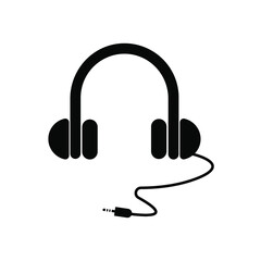 headphones icon vector. tools for listening to music. templates for various uses in music