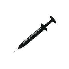 Fototapeta premium injection icon vector. symbol for injecting the corona vaccine. tools used by doctors to treat