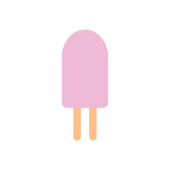 ice crem iwith 2 stick con design vector