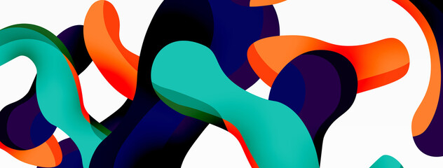 Creative geometric wallpaper. Splash liquid wave fluid shapes background. Techno business template for wallpaper, banner, background or landing