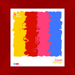 Retro covers. Colorful modernism. Vector cover design, vector illustration, album cover