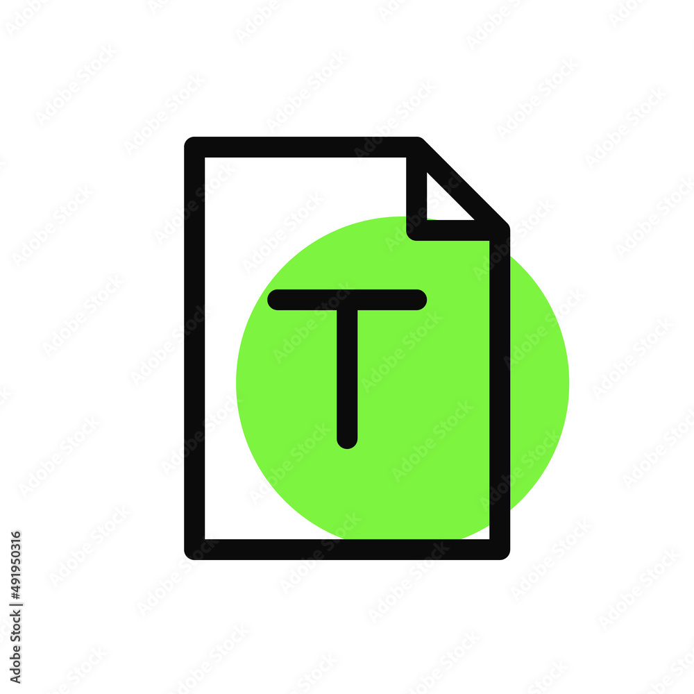 Fototapete text edit and type format tool icon. pixel perfect, editable stroke icon