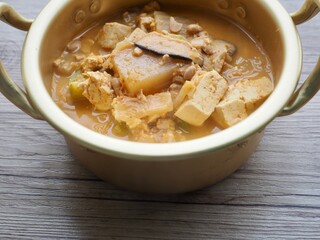 한국전통음식 청국장찌개