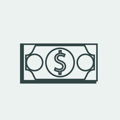  Dollar_cash  vector icon illustration sign