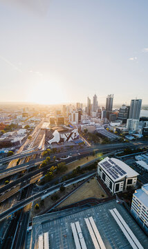 Perth City at Sunrise