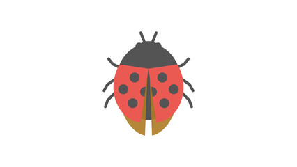 飛び立ちそうなテントウムシ