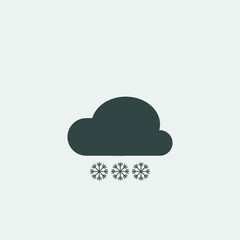  Snow_heavy vector icon illustration sign