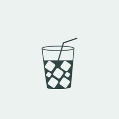 Soft_drink vector icon illustration sign