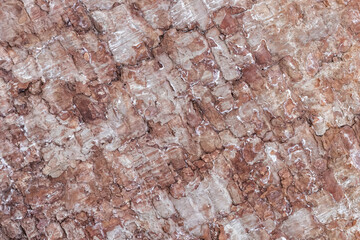 Perspective brick structural dark brown color concrete wall surface for texture background