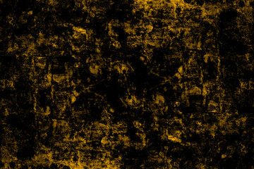 Rustic grunge textured dark yellow surface of an old stone wall for background