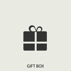 Gift_box vector icon illustration sign