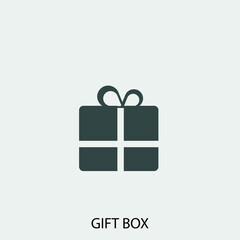 Gift_box vector icon illustration sign