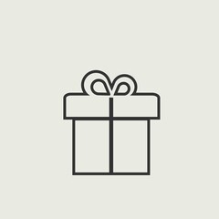Gift_box vector icon illustration sign