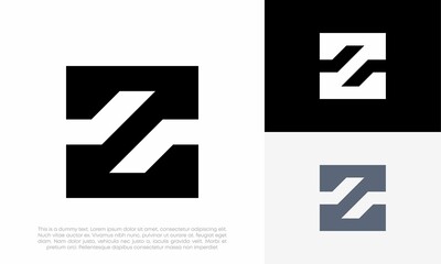 Fototapeta premium letter Z logo initial vector icon design illustration 