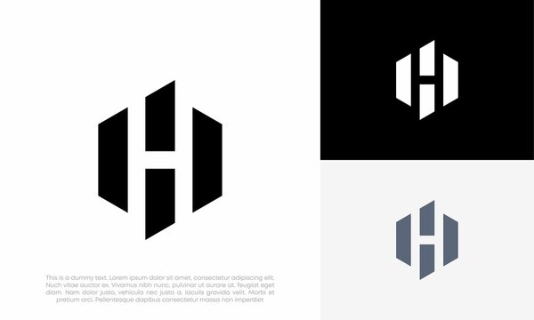 letter H logo initial vector icon design illustration